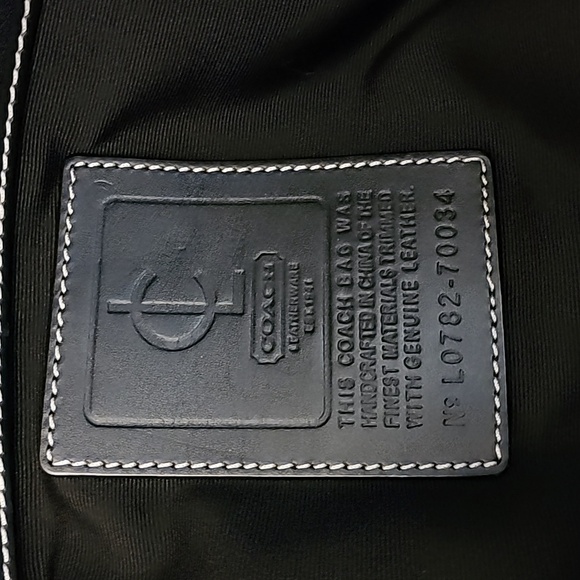 Coach Oversized Leather & Nylon Travel Tote - Picture 12 of 13